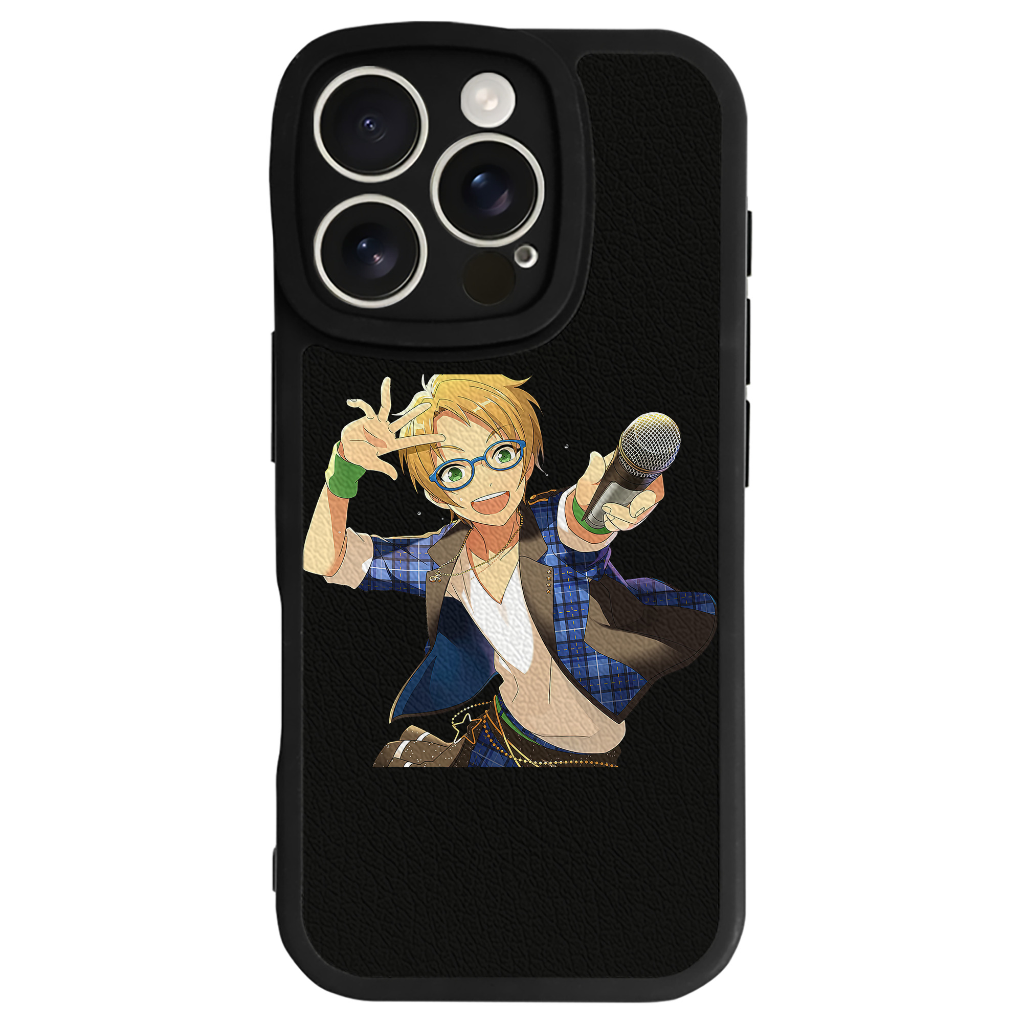 （画像用） あんさんぶるスターズ! Ensemble Stars 【iPhone 16シリーズ対応】シリコンスマホケース（レザー調） 材質：シリコン